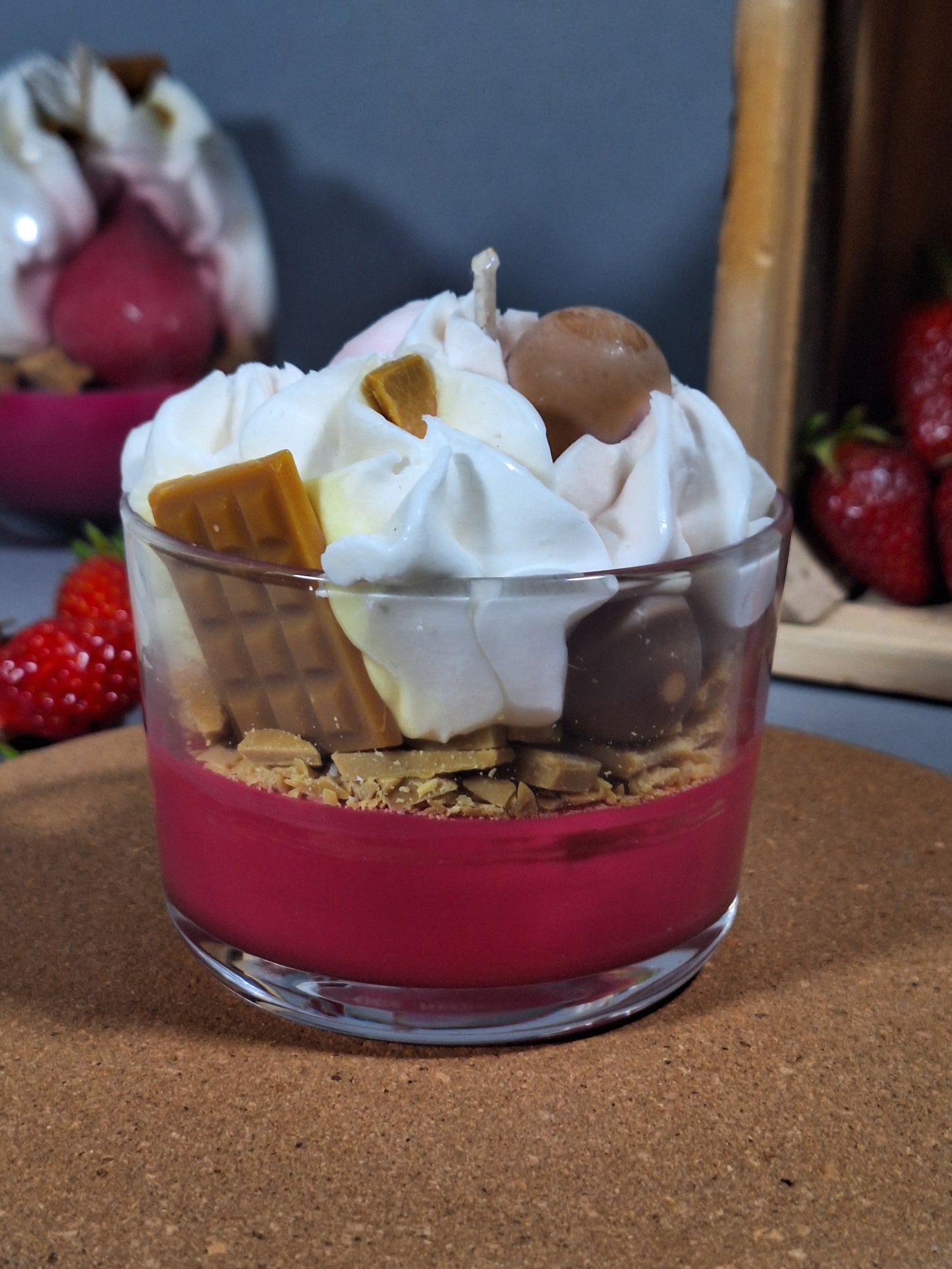 bougie gourmandise fruits rouge