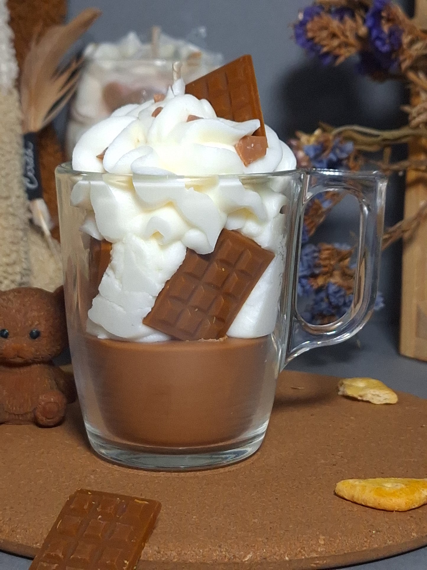 chocolat chaud en bougie