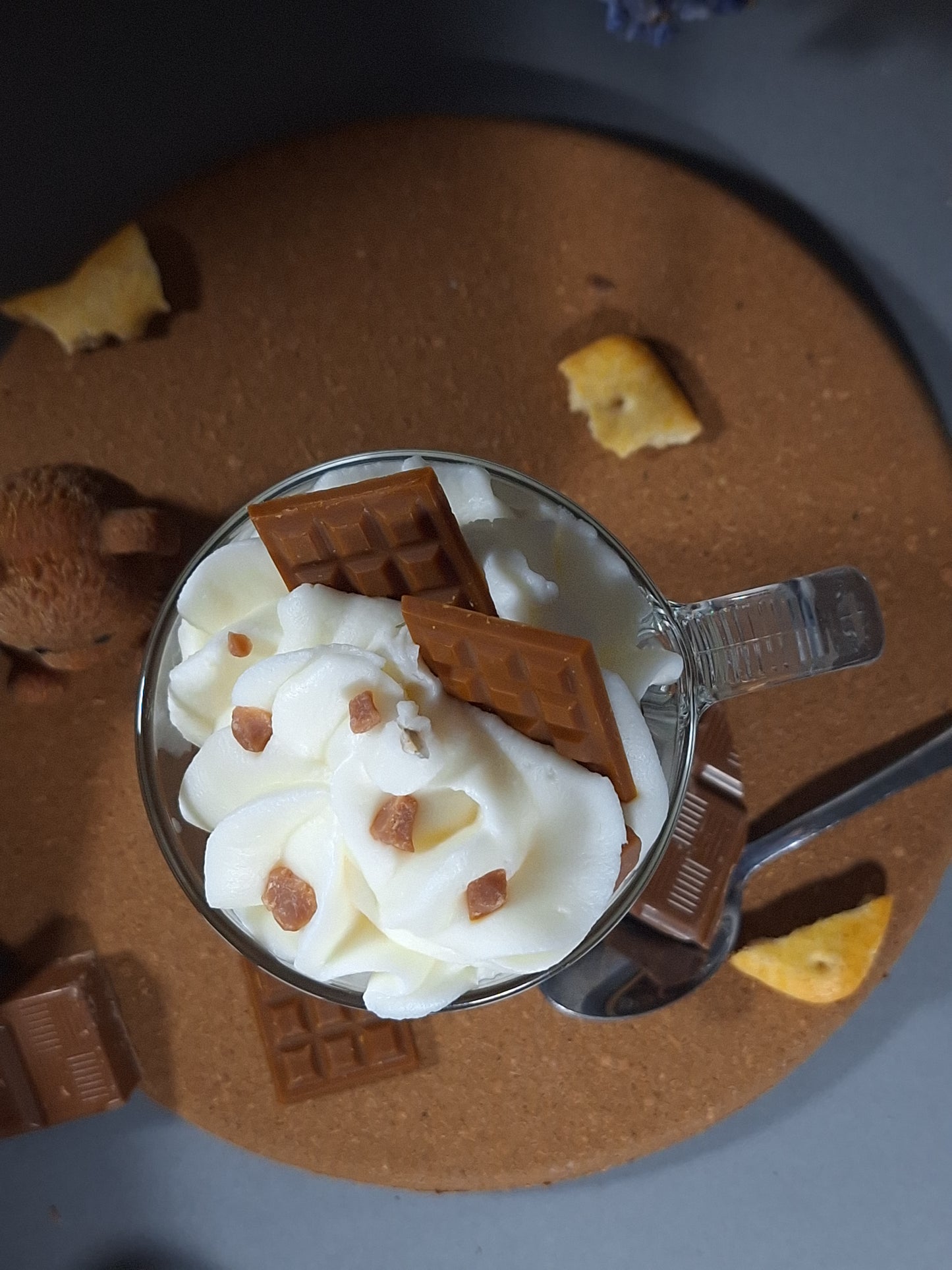 chocolat chaud en bougie