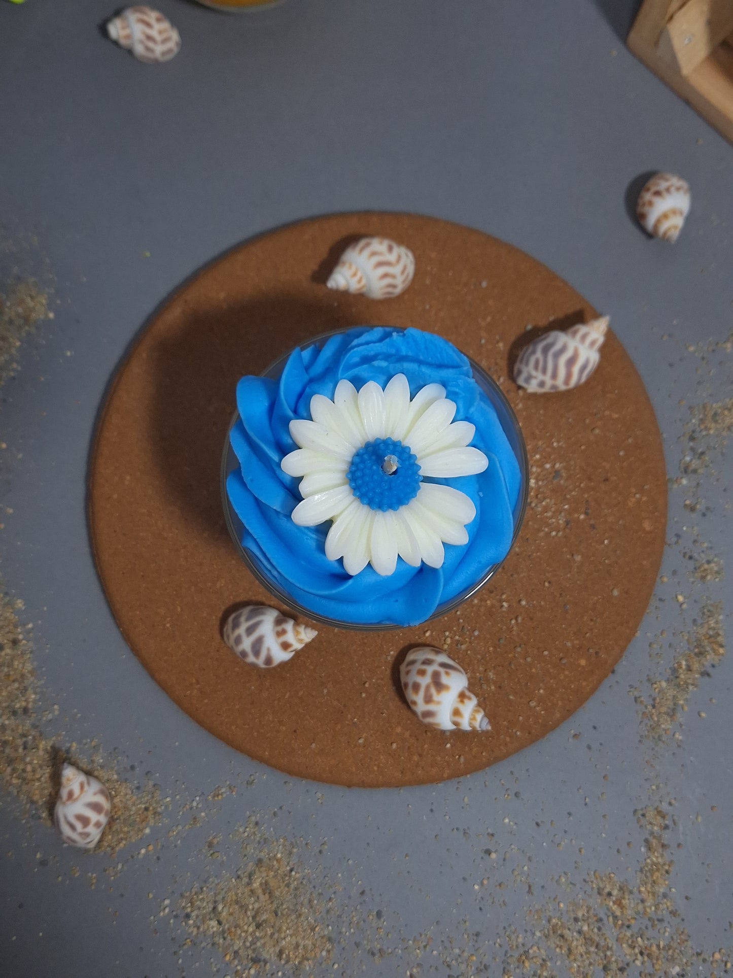 bougie florale maternelle